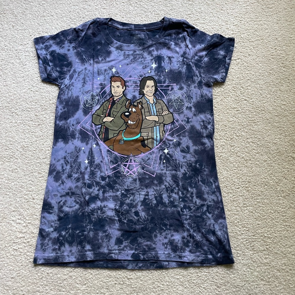 Scooby Doo  Supernatural ScoobyNatural Acid Wash Tie Dye Shirt